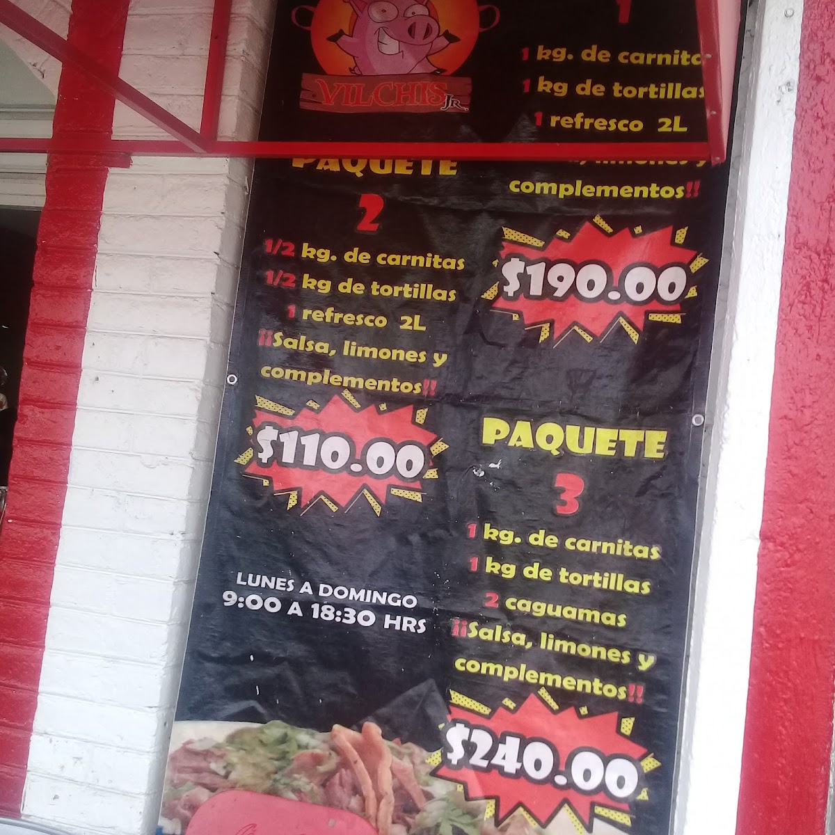 Carnitas Vilchis Menu - Image 3